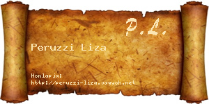 Peruzzi Liza névjegykártya